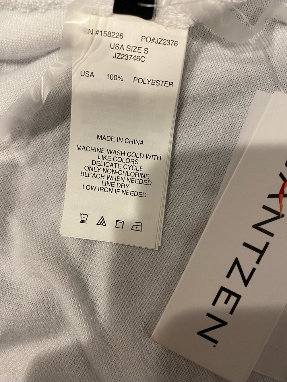 Jantzen White V-Neck Drawstring Swim Coverup - Picture 6 of 6